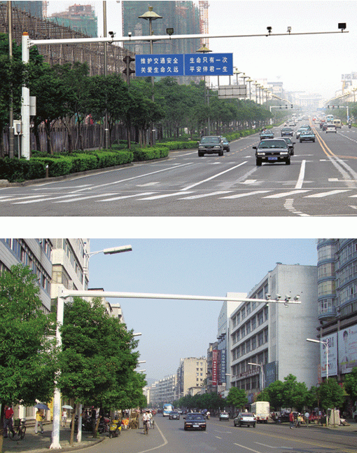 直臂电子警察监控杆